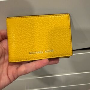 Michael Kors mens Yellow Card Holder